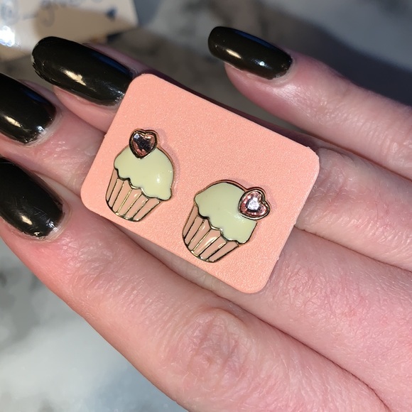 Pink Cupcake Bling π§ Earrings w Backs - Picture 6 of 11